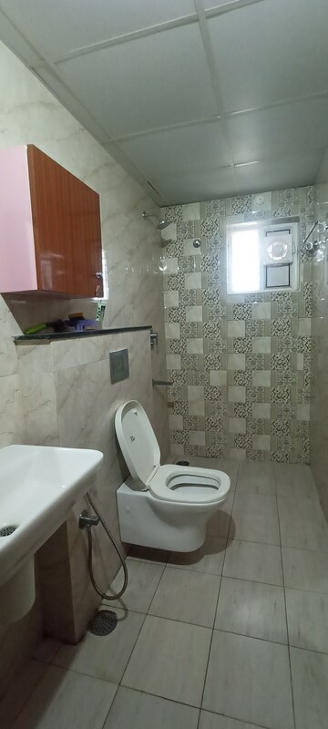 Bathroom in 3 BHK Apartment at Crown Whistling Woods, Kokapet – for Rent