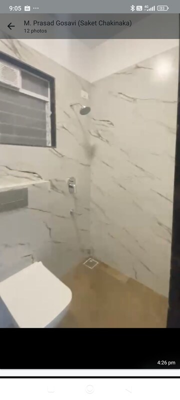Bathroom in 1 BHK Apartment at Oyster Saket City, Kalyan East – for Sale