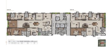 Floor Plan in 3 BHK Apartment at Savya The Edition, Khanammet – for Sale