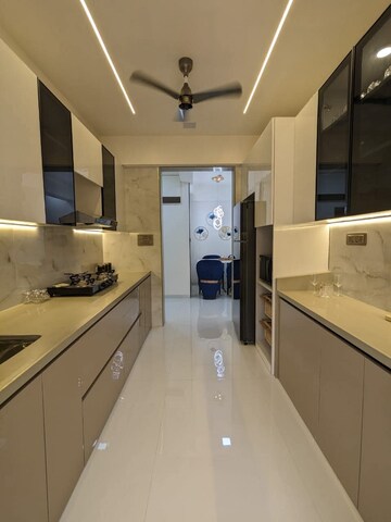 Kitchen in 3 BHK Apartment at Runwal Gardens Phase 2, Dombivli East – for Rent