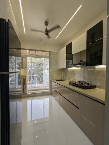 Kitchen in 3 BHK Apartment at Runwal Gardens Phase 2, Dombivli East – for Rent