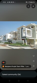 4 BHK + Pooja Room 3500 Sq.Ft. Villa in Manjeera Purple Town