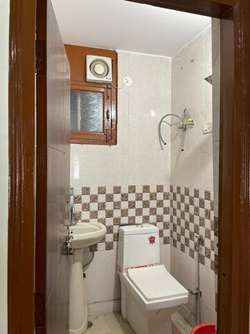 Bathroom in 2 BHK Builder Floor at Rajpur Khurd Extension – for Rent
