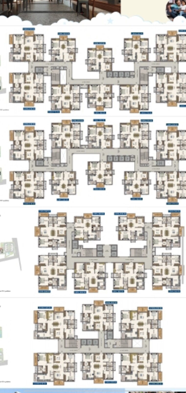 Master Plan, radhey-skye 3 Bedroom 1835 Sq.Ft. Apartment In Velmala Hyderabad 8799597