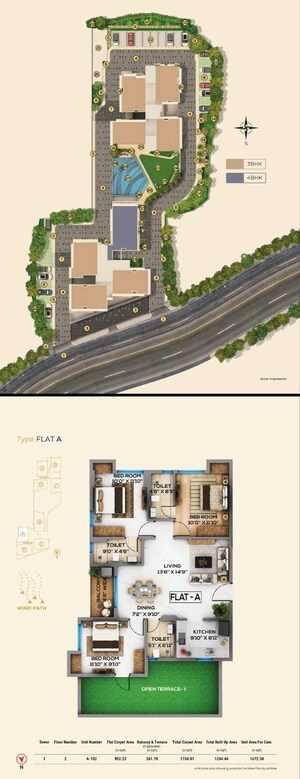 3 BHK Builder Floor – Exterior View View at Kalikapur New Town - for Sale