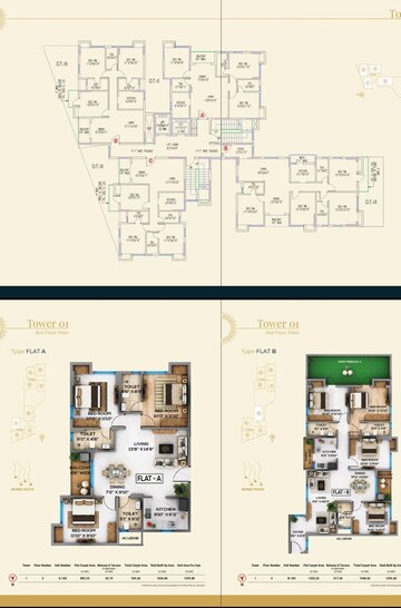 Master Plan in 3 BHK Builder Floor at Kalikapur New Town – for Sale