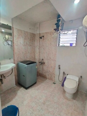 Bathroom in 3 BHK Apartment at Sayali Terrace, Shastrinagar – for Rent