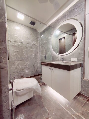 Bathroom in 4 BHK Builder Floor at Sarvodaya Enclave – for Rent