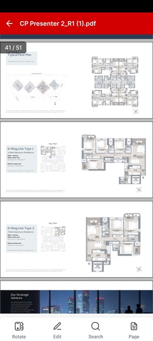 Floor Plan in 3 BHK Apartment at Sejal Square, Goregaon East – for Sale