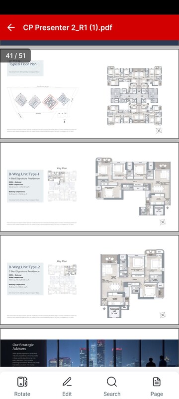 Floor Plan in 3 BHK Apartment at Sejal Square, Goregaon East – for Sale