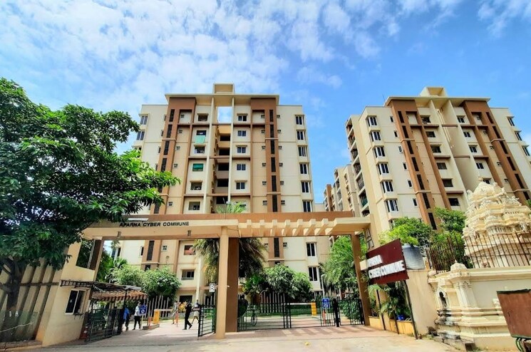 Exterior View, aparna-cyber-commune 3 Bedroom 1750 Sq.Ft. Apartment In Nallagandla Hyderabad 8799737