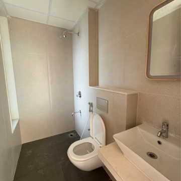 Bathroom in 2 BHK Apartment at Piramal Vaikunth, Ashok Nagar – for Rent