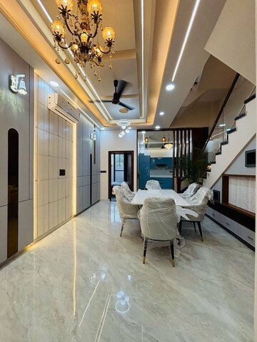 Staircase in 4 BHK Villa at Gandhi Path – for Sale