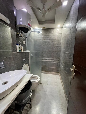 Bathroom in 3 BHK Apartment at Sahridaya Apartments, Paschim Vihar – for Rent