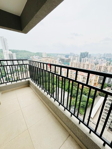 Balcony in 3 BHK Apartment at Supreme Estia Phase 1, Baner – for Rent