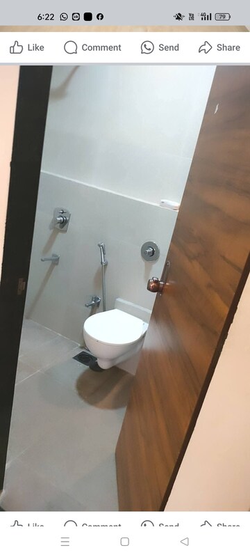 Bathroom in 1 BHK Apartment at Romell Rhythm, Malad West – for Rent