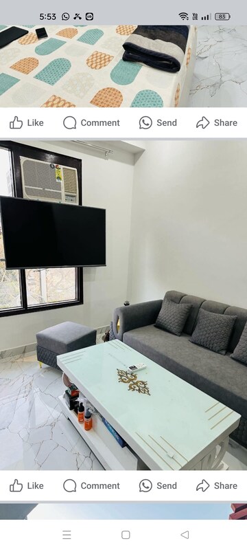 Master Bedroom in 2 BHK Apartment at Gemstar Nestle Apartments, Malad West – for Rent