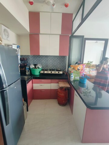 Kitchen in 2 BHK Apartment at Lodha Crown Quality Homes, Majiwada – for Rent