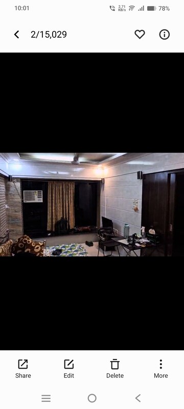 Bedroom in 1 RK Apartment at Siddhi Prabha CHS, Prabhadevi – for Rent
