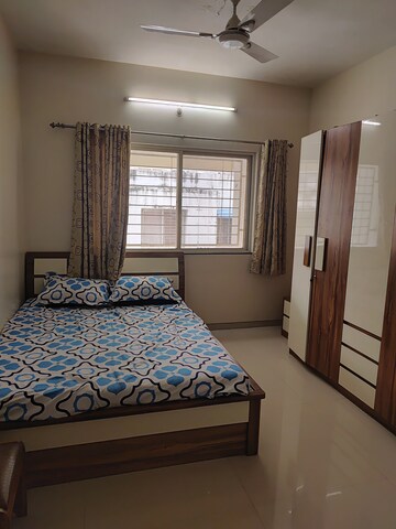 Master Bedroom in 2 BHK Builder Floor at Rahu Nisarg Society, Warje – for Sale