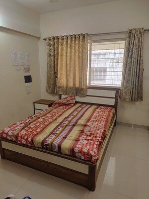 Bedroom in 2 BHK Builder Floor at Rahu Nisarg Society, Warje – for Sale