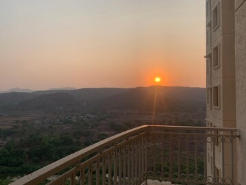 Balcony in 1 BHK Apartment at Hiranandani Fortune City, New Panvel – for Rent