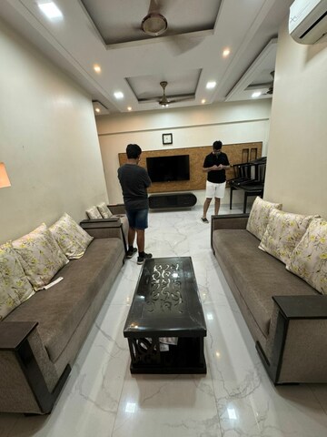 Living Room in 3 BHK Apartment at Nirmal Lifestyle Residency CHS Ltd, Mulund West – for Rent