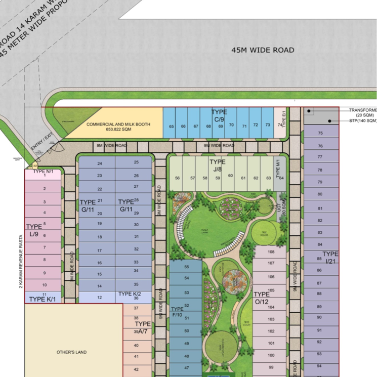 Master Plan, sector 14  140 Sq.Yd. Plot In Sector 14 Palwal 8800733