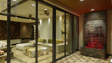 Living Room in 4 BHK Apartment at Godrej Platinum, Alipore – for Sale