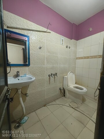 Bathroom in 2 BHK Builder Floor at Paryavaran Complex – for Rent
