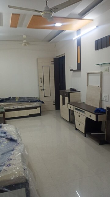 Living Room in 1 BHK Apartment at Panchavati Gardens, Malad East – for Rent