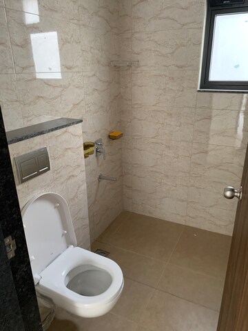 Bathroom in 3 BHK Apartment at Shapoorji Pallonji Sensorium, Hinjewadi – for Rent