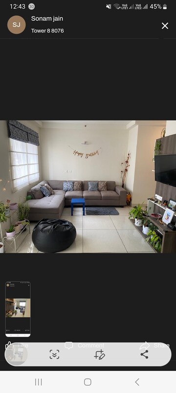 2 BHK Apartment For Rent in Prestige Lakeside Habitat, Varthur
