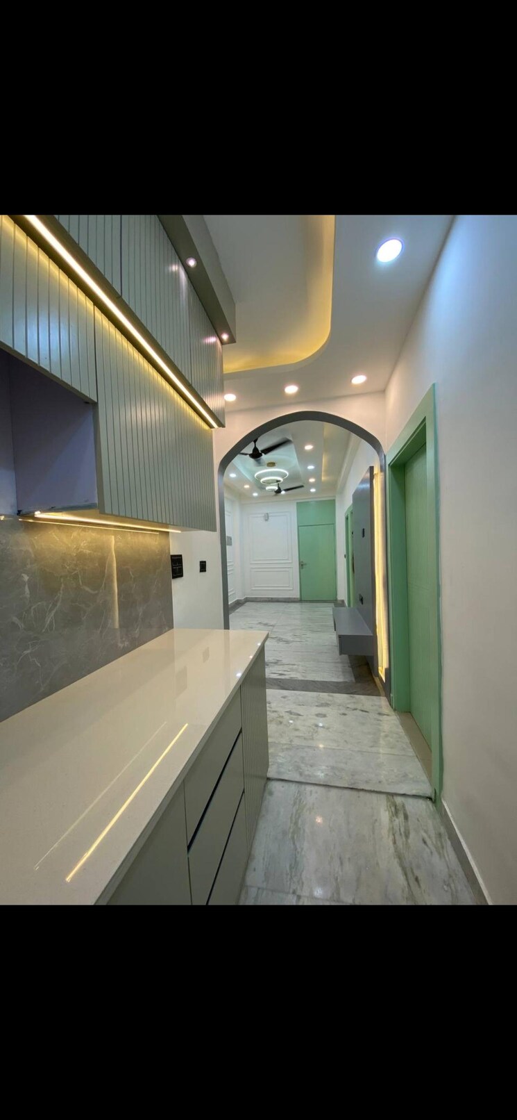 Kitchen, mahendra-enclave 2 Bedroom 1280 Sq.Ft. Builder Floor In Shastri Nagar Ghaziabad 8801182