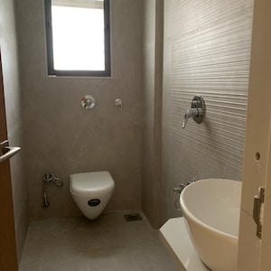 Bathroom in 1 BHK Apartment at Glasswood Om Sarjan CHSL, Dalvi Nagar – for Sale