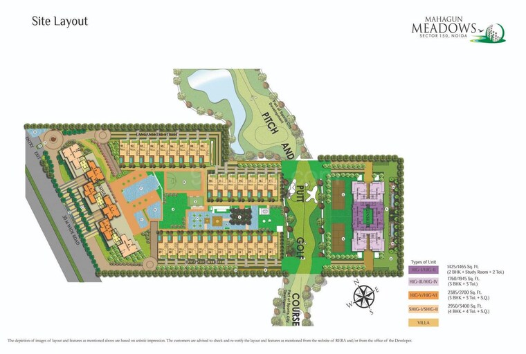 Master Plan, mahagun-meadows-villas 5 Bedroom 5000 Sq.Ft. Apartment In Sector 150 Noida 8801233