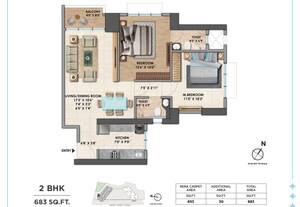 2 BHK Apartment For Sale in Chandak Greenairy, Borivali East