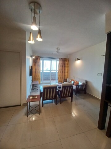 Living Room in 2 BHK Apartment at Golden Palms Apartment Bangalore, Thanisandra Main Road – for Rent