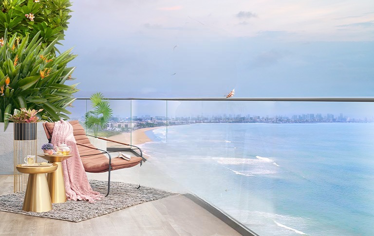 4 BHK + Servant Room 2394 Sq.Ft. Apartment in Rustomjee Ocean Vista