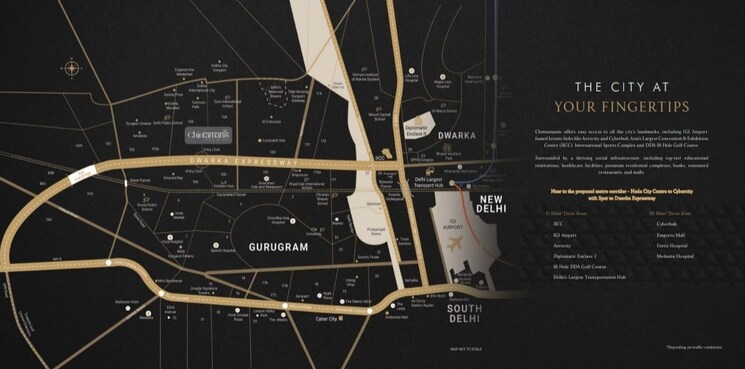 Map Location, oxirich-chintamani 3 Bedroom 1845 Sq.Ft. Apartment In Sector 103 Gurgaon 8801741