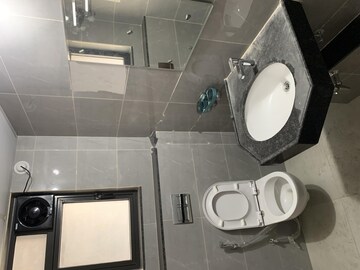 Bathroom in 3 BHK Apartment at Shapoorji Pallonji Sensorium, Hinjewadi – for Rent
