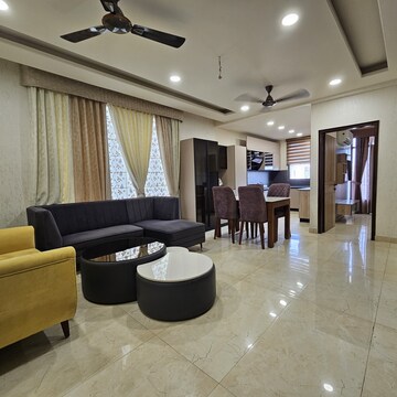Living Room in 3 BHK Apartment at GHB Splande, High Ground – for Rent