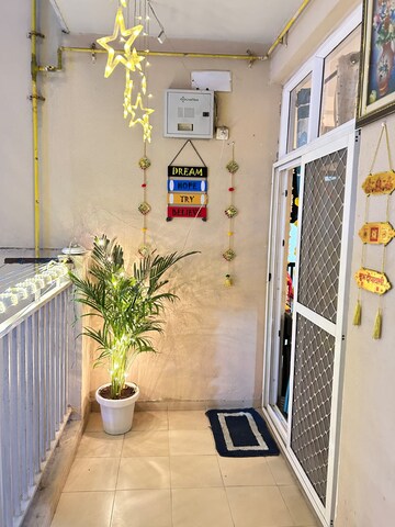 Balcony in 2 BHK Apartment at Hawelia Valencia Homes, Sector 1 Greater Noida – for Rent