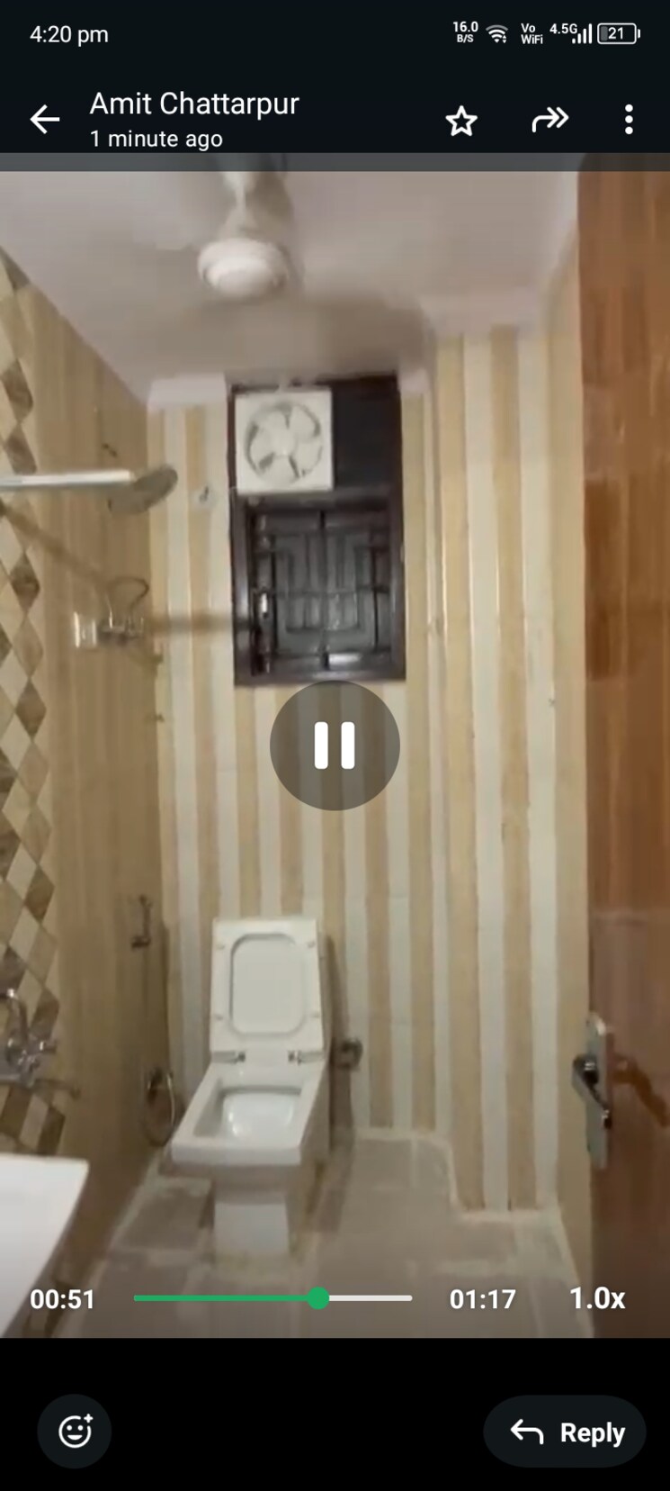 Bathroom, chattarpur 2 Bedroom 900 Sq.Ft. Builder Floor In Chattarpur Delhi 8801957