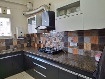Kitchen in 3 BHK Builder Floor at Lake View Complex, Dhakoli – for Rent