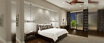 Bedroom in 3 BHK Apartment at Rustomjee Prive, Bandra East – for Sale