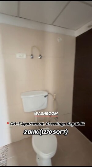 Bathroom in 2 BHK Apartment at GH-7 Crossings Republik, Vijay Nagar – for Sale