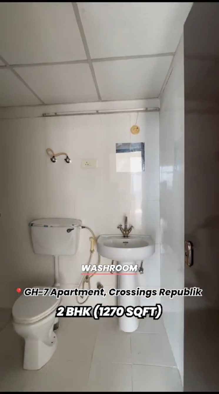 Attached Bathroom, gh-7-crossings-republik 2 Bedroom 1270 Sq.Ft. Apartment In Vijay Nagar Ghaziabad 8802125