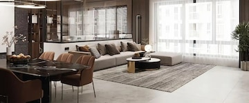 Living Room in 4 BHK Apartment at Rustomjee Ocean Vista, Versova – for Sale