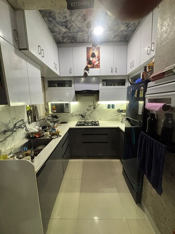 Kitchen in 2 BHK Builder Floor at Laxmi Nagar – for Rent